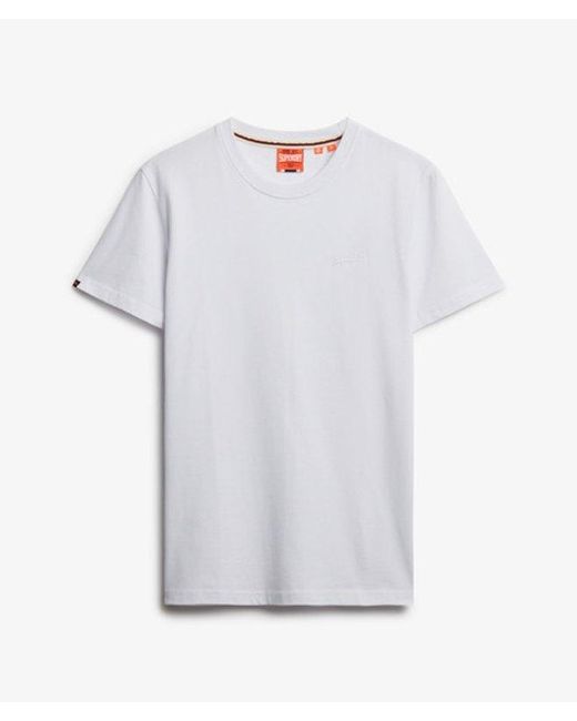 Superdry White & Co Organic Cotton Essential Logo T-shirt for men