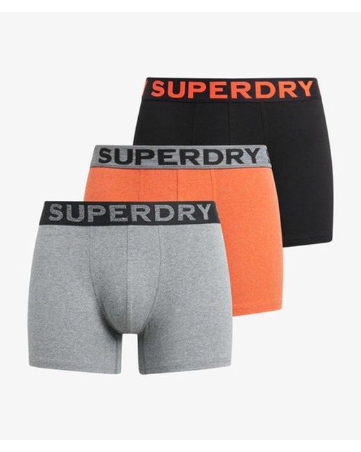 Superdry White Boxer Triple Pack for men
