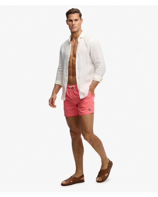 Superdry & Co Embroidered Logo 15- Inch Swim Shorts for men