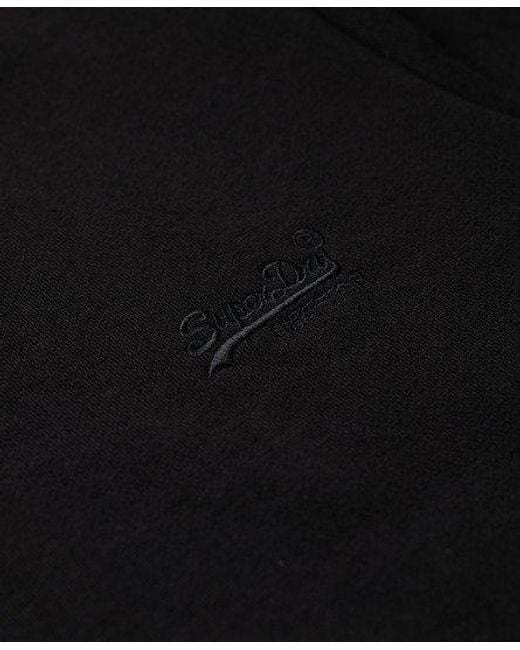 Veste de survêtement zippée à logo essential Superdry pour homme en coloris Black