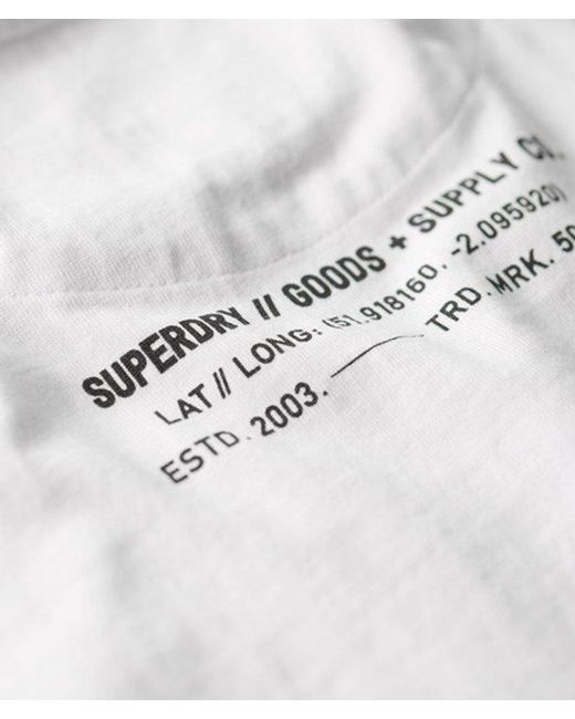 Superdry White & Co Utility Sport Logo Loose T-shirt for men