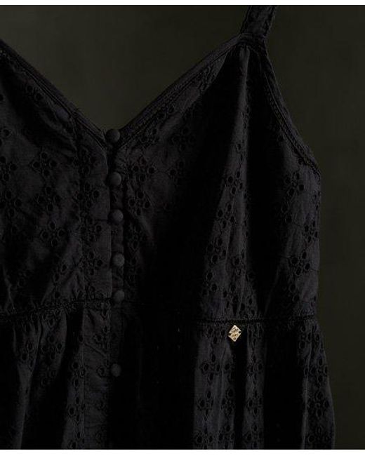 Superdry Black Daisy Midi Dress