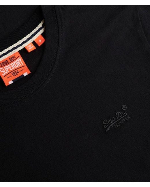 Superdry Black & Co Organic Cotton Essential Logo T-shirt for men