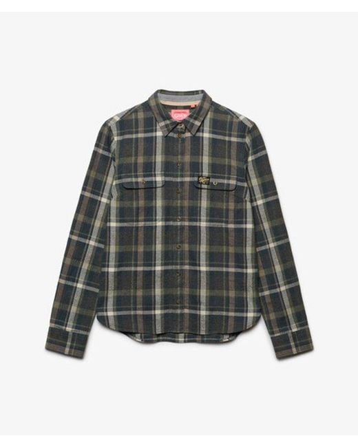 Superdry Blue & Co Lumberjack Check Flannel Shirt