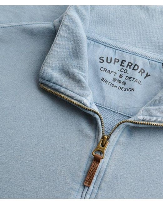 Superdry Blue & Co Classic Essential Half Zip Sweatshirt for men