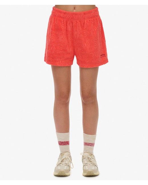 Superdry Red & Co Country Club Towelling Shorts