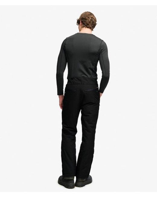Superdry Black Slim Ski Pants for men