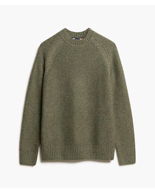 Superdry Green & Co Chunky Raglan Jumper for men