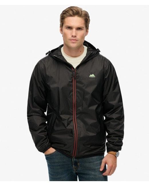 Homme Veste Essential Tri Windbreaker Taille Superdry pour homme en coloris Black
