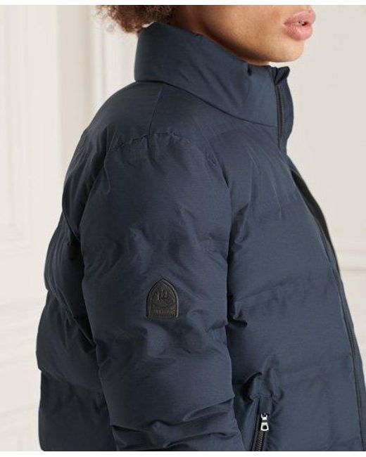 Superdry Blue Ultimate Radar Quilted Jacket Eclipse for men