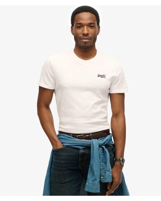 Superdry White & Co Essential Embroidered T-shirt for men