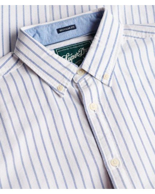 Superdry Gray & Co Preppy Oxford Long Sleeve Shirt for men