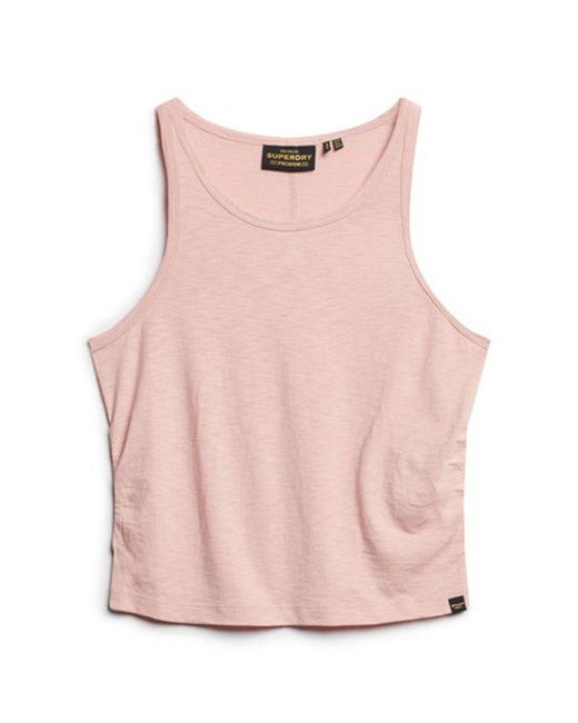 Superdry Red & Co Ruched Tank Top
