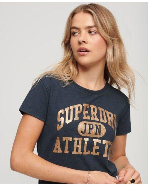 Superdry Blue Collegiate Graphic T-shirt