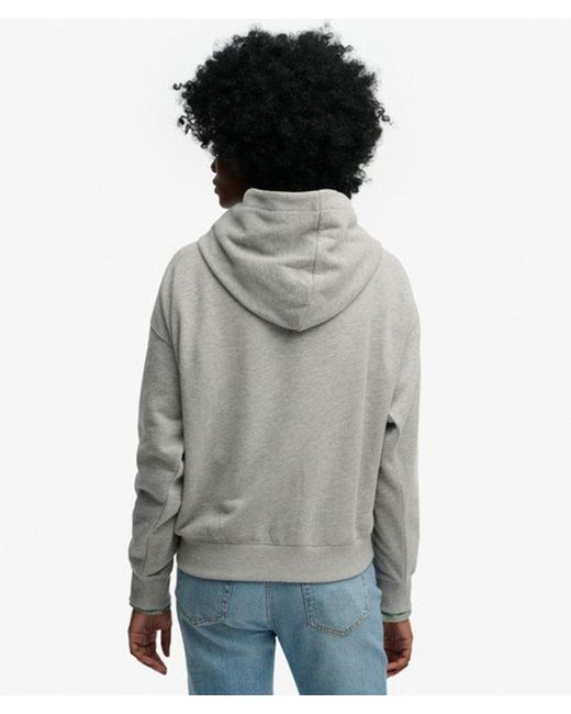 Superdry Gray & Co Athletic Essentials Relaxed Hoodie