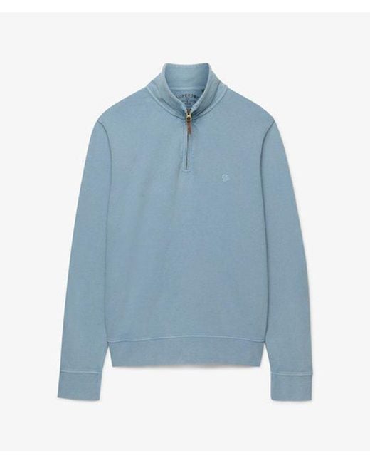 Superdry Blue & Co Classic Essential Half Zip Sweatshirt for men