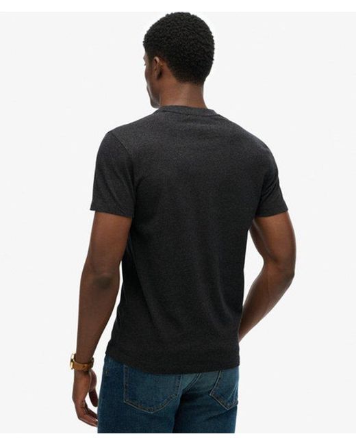 Superdry Black Essential Logo T-Shirt for men