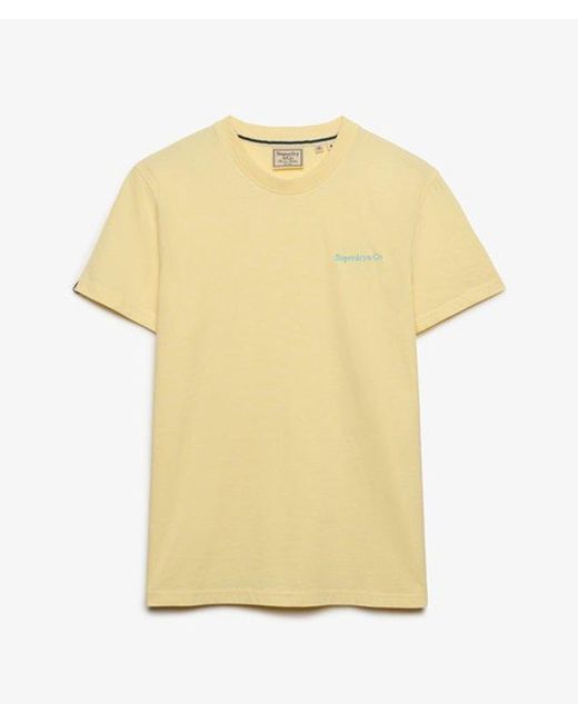 Superdry Gray & Co Essential Company Logo Embroidered T-shirt for men
