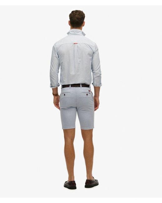 Superdry Gray Vintage International Chino Shorts for men