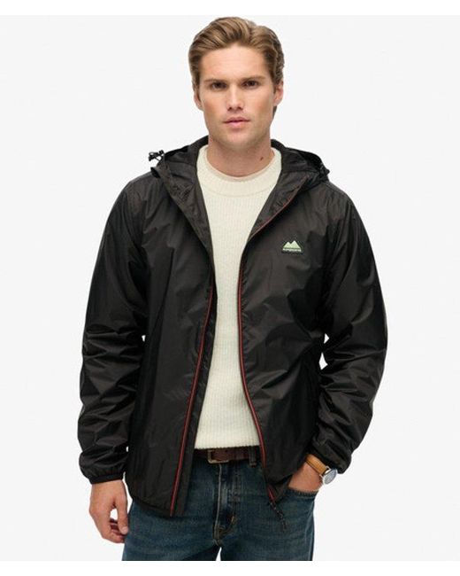 Homme Veste Essential Tri Windbreaker Taille Superdry pour homme en coloris Black