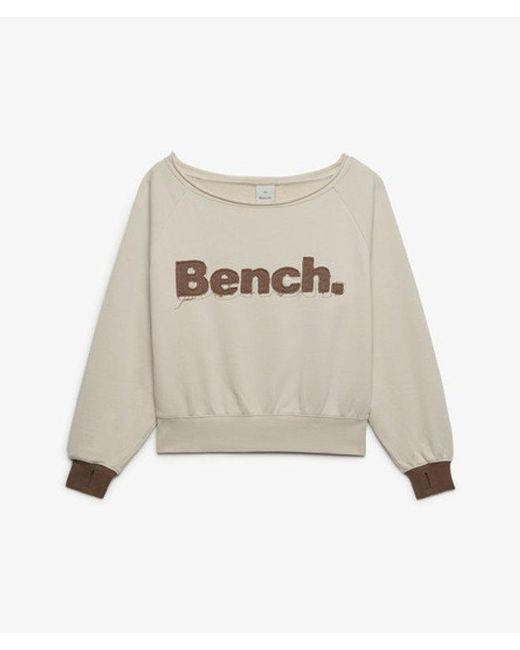 Superdry Blue Bench X & Co Bench Bardot Oversized Sweatshirt