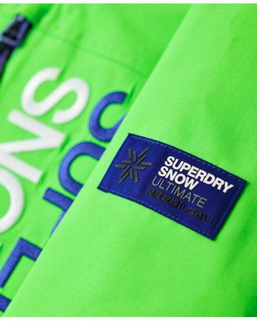 Superdry Green Sport Ski Ultimate Rescue Jacket for men