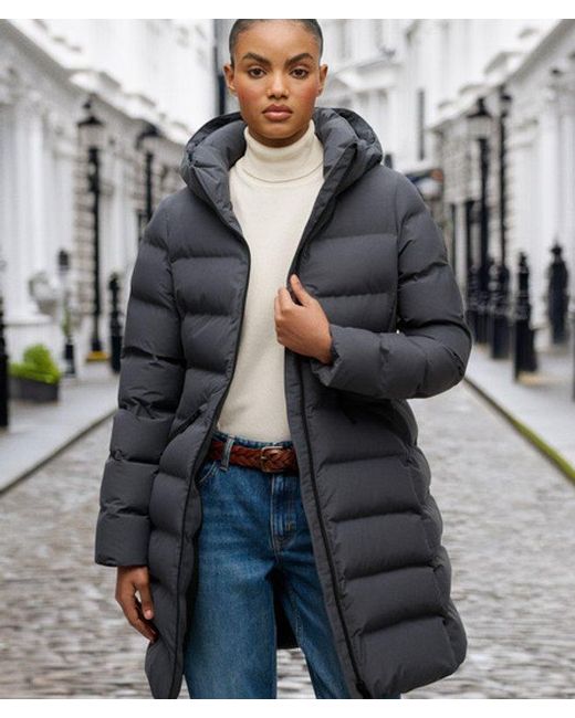 Superdry Blue City Mid Padded Jacket