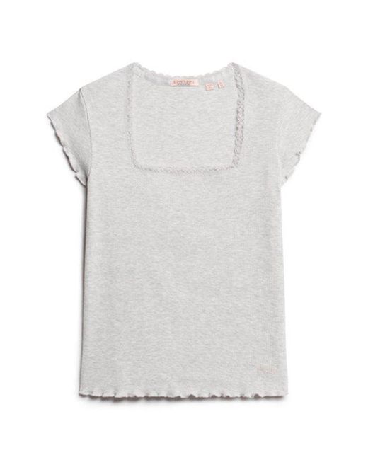 Superdry Black & Co Athletic Essentials Square Neck Top