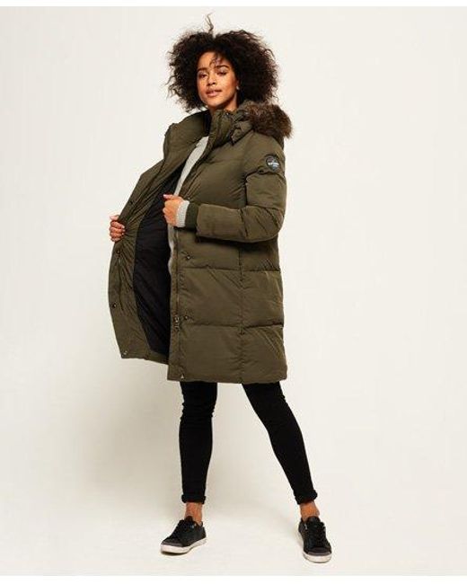Superdry Green Cocoon Parka Jacket