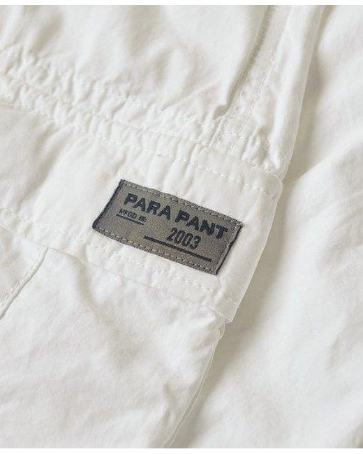 Superdry White baggy Parachute Pants