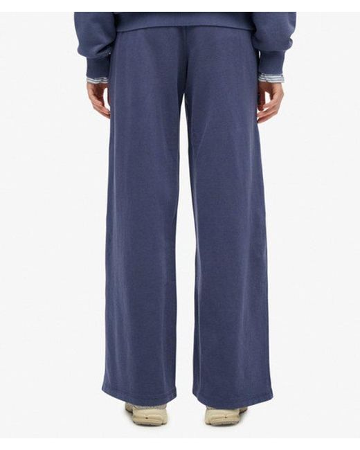 Superdry Blue & Co Athletic Essentials Logo Garment Dyed joggers