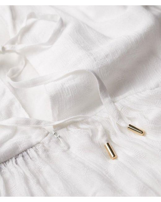 Superdry White Embroidered Sleeveless Jumpsuit