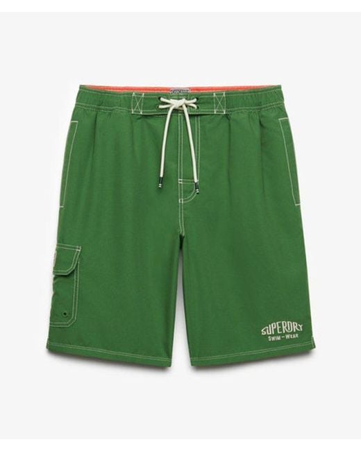 Superdry Green & Co Cargo 19-inch Boardshorts for men