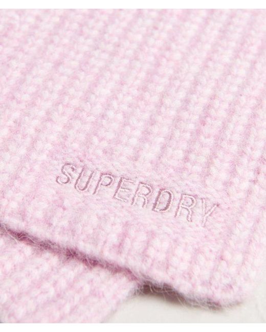 Superdry Pink & Co Ribbed Essential Scarf