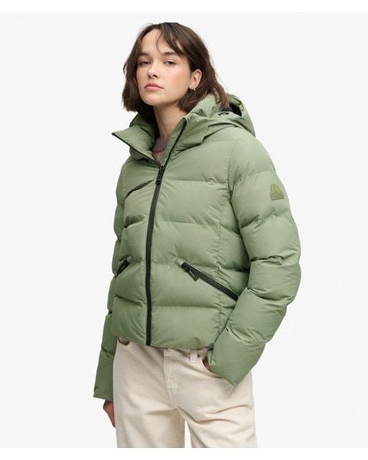 Superdry Green & Co Hooded City Padded Jacket
