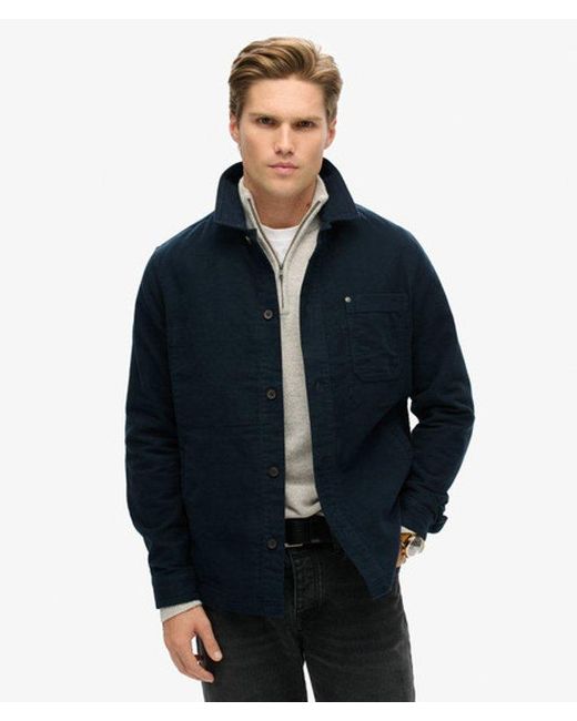 Superdry Blue & Co The Merchant Store - Moleskin Overshirt for men