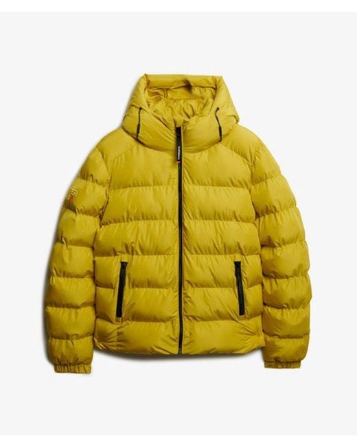 Superdry Metallic & Co Hooded Sports Puffer Jacket for men