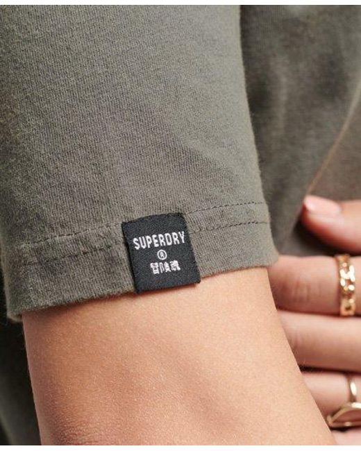 Superdry Gray Boho Oversized Graphic T-Shirt Dusky