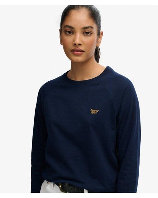 Superdry Blue & Co Essential Logo Long Sleeve Top