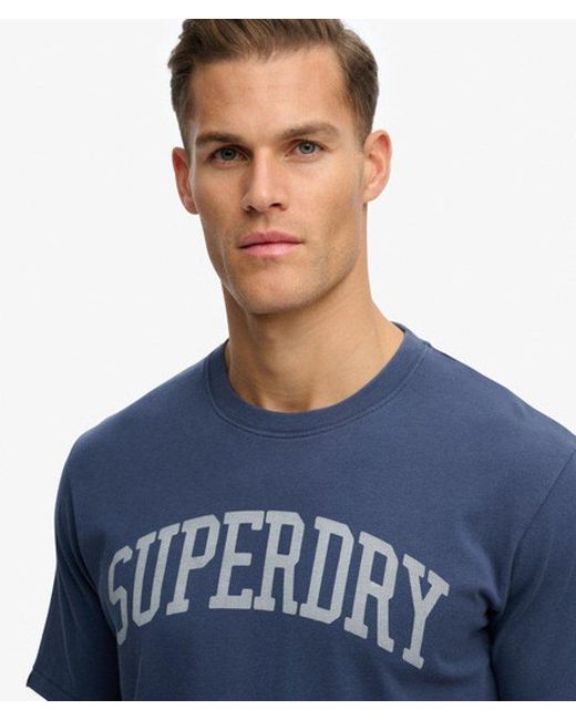 Superdry Blue & Co Athletic Essentials T-shirt for men