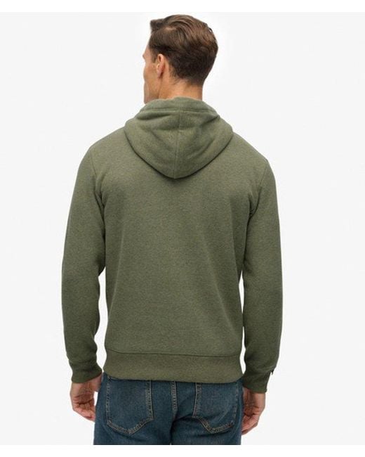 Superdry Essential Logo Hoodie in het Green voor heren