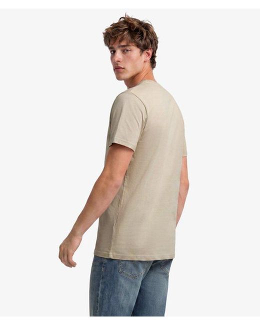 Superdry Gray & Co Essential Stacked Logo Embroidered T-shirt for men