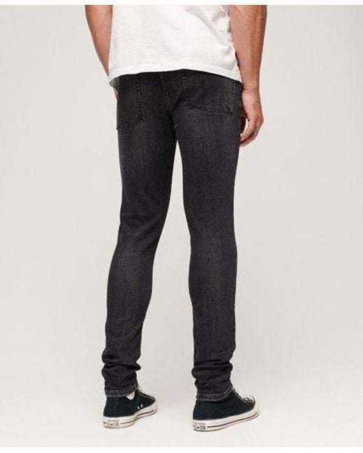 Superdry Vintage Skinny Jeans in het Black voor heren