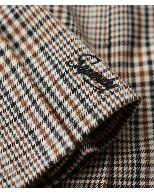 Superdry Natural & Co Vintage Tweed Pleat Mini Skirt