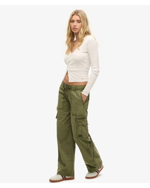 Superdry Green & Co Low Rise Utility Pants