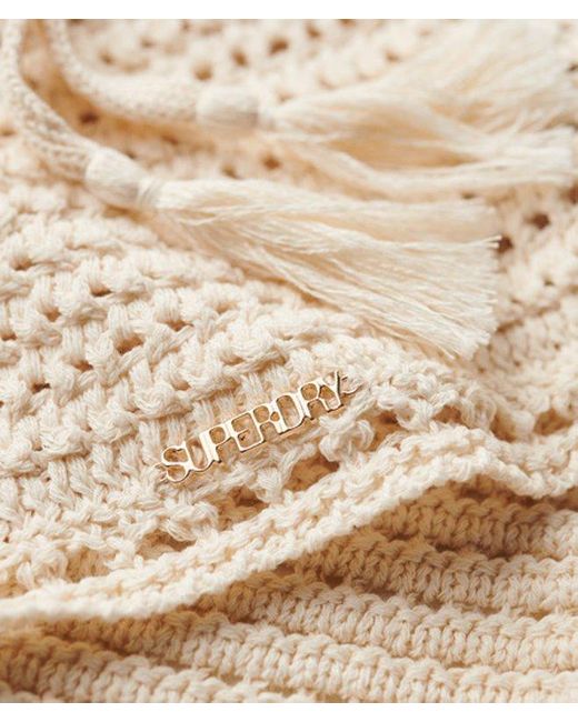 Superdry White & Co Cropped Halter Crochet Top