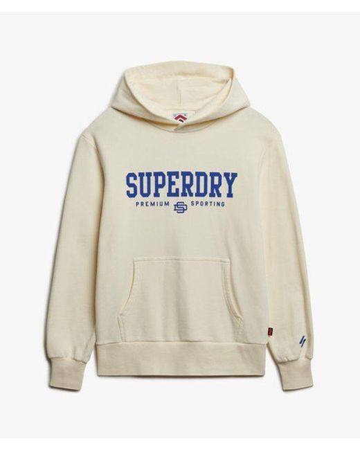Superdry White Core Sport Hoodie for men