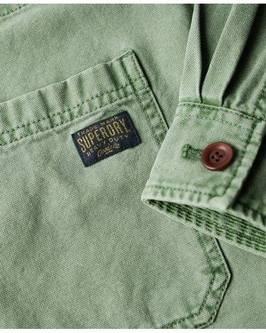 Superdry Green Four Pocket Chore Jacket