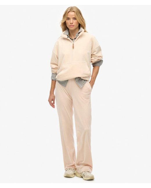 Superdry Natural Country Club Velour joggers