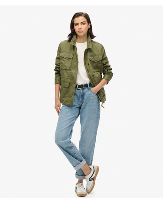 Superdry Green Classic Military M65 Lined Jacket